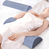 Maxbell Memory Foam Leg Support Pillow Washable Low Back Cushion for Worker Airplane Grey