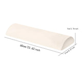 Maxbell Memory Foam Leg Support Pillow Washable Low Back Cushion for Worker Airplane White