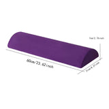 Maxbell Memory Foam Leg Support Pillow Washable Low Back Cushion for Worker Airplane Purple