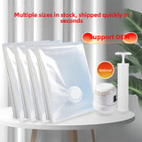 Maxbell 5Pcs Vacuum Storage Bag Quilt with Pump Thicken Transparent 80% More Storage