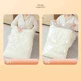 Maxbell 5Pcs Vacuum Storage Bag Quilt with Pump Thicken Transparent 80% More Storage
