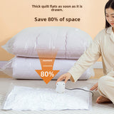Maxbell 5Pcs Vacuum Storage Bag Quilt with Pump Thicken Transparent 80% More Storage