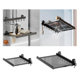 Maxbell Retractable Drying Rack Towel Rack Laundry Drying Holder for Balcony Bedroom 40cmx44cm 6 Hooks