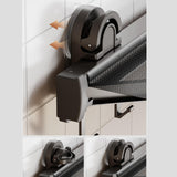 Maxbell Retractable Drying Rack Towel Rack Laundry Drying Holder for Balcony Bedroom 40cmx44cm 6 Hooks