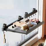 Maxbell Retractable Drying Rack Towel Rack Laundry Drying Holder for Balcony Bedroom 40cmx44cm 6 Hooks