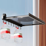 Maxbell Retractable Drying Rack Towel Rack Laundry Drying Holder for Balcony Bedroom 40cmx60cm 8 Hooks