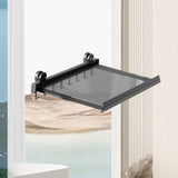 Maxbell Retractable Drying Rack Towel Rack Laundry Drying Holder for Balcony Bedroom 40cmx60cm 8 Hooks
