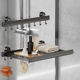 Maxbell Retractable Drying Rack Towel Rack Laundry Drying Holder for Balcony Bedroom 40cmx60cm 8 Hooks