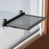 Maxbell Retractable Drying Rack Towel Rack Laundry Drying Holder for Balcony Bedroom 40cmx60cm 8 Hooks