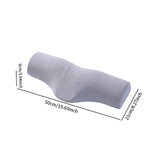 Maxbell Cervical Pillow Versatile Comfortable Sleeping Pillow for Hotel Home Bedroom Light Gray