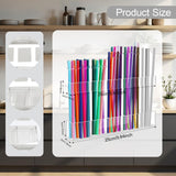 Maxbell Straw Holders Dispenser Reusable Office Pantry Coffee Stirrers Bar Organizer