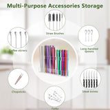 Maxbell Straw Holders Dispenser Reusable Office Pantry Coffee Stirrers Bar Organizer