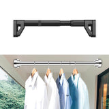 Maxbell Closet Rod for Hanging Clothes Space Saving Pole Retractable Wardrobe Hanger 0.7 1.2m
