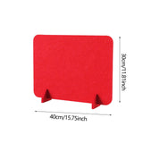 Maxbell Acoustic Desk Divider Desk Partition Freestanding Desk Divider for Classroom red