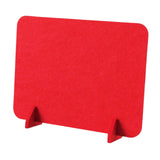 Maxbell Acoustic Desk Divider Desk Partition Freestanding Desk Divider for Classroom red