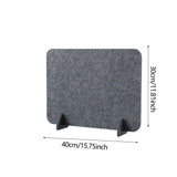 Maxbell Acoustic Desk Divider Desk Partition Freestanding Desk Divider for Classroom grey