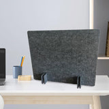 Maxbell Acoustic Desk Divider Desk Partition Freestanding Desk Divider for Classroom dark grey