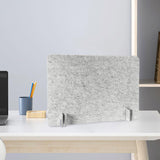 Maxbell Acoustic Desk Divider Desk Partition Freestanding Desk Divider for Classroom light grey