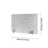 Maxbell Acoustic Desk Divider Desk Partition Freestanding Desk Divider for Classroom light grey