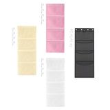 Maxbell Hanging Mesh Bags with 4 Metal Hooks for Baby Plush Toys Kids Storage Pink