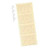 Maxbell Hanging Mesh Bags with 4 Metal Hooks for Baby Plush Toys Kids Storage Yellow