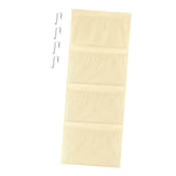 Maxbell Hanging Mesh Bags with 4 Metal Hooks for Baby Plush Toys Kids Storage Yellow