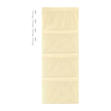 Maxbell Hanging Mesh Bags with 4 Metal Hooks for Baby Plush Toys Kids Storage Yellow