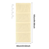 Maxbell Hanging Mesh Bags with 4 Metal Hooks for Baby Plush Toys Kids Storage Yellow