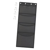 Maxbell Hanging Mesh Bags with 4 Metal Hooks for Baby Plush Toys Kids Storage Grey