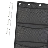 Maxbell Hanging Mesh Bags with 4 Metal Hooks for Baby Plush Toys Kids Storage Grey