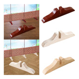 Maxbell Folding Room Divider Stand Privacy Screen Partition Support Base for Bedroom Red