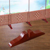 Maxbell Folding Room Divider Stand Privacy Screen Partition Support Base for Bedroom Red
