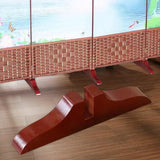 Maxbell Folding Room Divider Stand Privacy Screen Partition Support Base for Bedroom Red