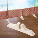 Maxbell Folding Room Divider Stand Privacy Screen Partition Support Base for Bedroom Unpainted Wooden