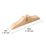 Maxbell Folding Room Divider Stand Privacy Screen Partition Support Base for Bedroom Varnish Wooden