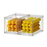 Maxbell 2 Pieces Refrigerator Organizer Boxes Stackable for Kitchen Cupboard Cabinet