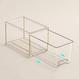 Maxbell 2 Pieces Refrigerator Organizer Boxes Stackable for Kitchen Cupboard Cabinet