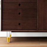 Maxbell Furniture Leg Protector Acrylic Sturdy TV Cabinet Foot for Shelf Bed 8 cm