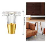 Maxbell Furniture Leg Protector Acrylic Sturdy TV Cabinet Foot for Shelf Bed 8 cm