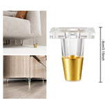 Maxbell Furniture Leg Protector Acrylic Sturdy TV Cabinet Foot for Shelf Bed 8 cm