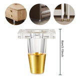 Maxbell Furniture Leg Protector Acrylic Sturdy TV Cabinet Foot for Shelf Bed 8 cm