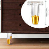 Maxbell Furniture Leg Protector Acrylic Sturdy TV Cabinet Foot for Shelf Bed 10 cm