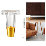 Maxbell Furniture Leg Protector Acrylic Sturdy TV Cabinet Foot for Shelf Bed 10 cm