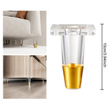 Maxbell Furniture Leg Protector Acrylic Sturdy TV Cabinet Foot for Shelf Bed 10 cm