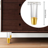 Maxbell Furniture Leg Protector Acrylic Sturdy TV Cabinet Foot for Shelf Bed 12 cm