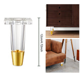 Maxbell Furniture Leg Protector Acrylic Sturdy TV Cabinet Foot for Shelf Bed 12 cm