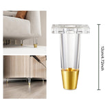 Maxbell Furniture Leg Protector Acrylic Sturdy TV Cabinet Foot for Shelf Bed 12 cm