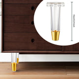 Maxbell Furniture Leg Protector Acrylic Sturdy TV Cabinet Foot for Shelf Bed 15 cm