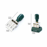 Maxbell Rollers Date Stamp Sturdy Date Stamper for Craft Scrapbooking  Green Handle