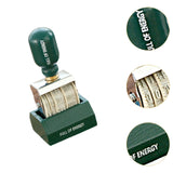 Maxbell Rollers Date Stamp Sturdy Date Stamper for Craft Scrapbooking  Green Handle